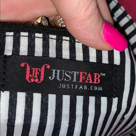 Just Fab Pink tote bag 13x 17” x 4.5 bottom - Picture 6 of 7